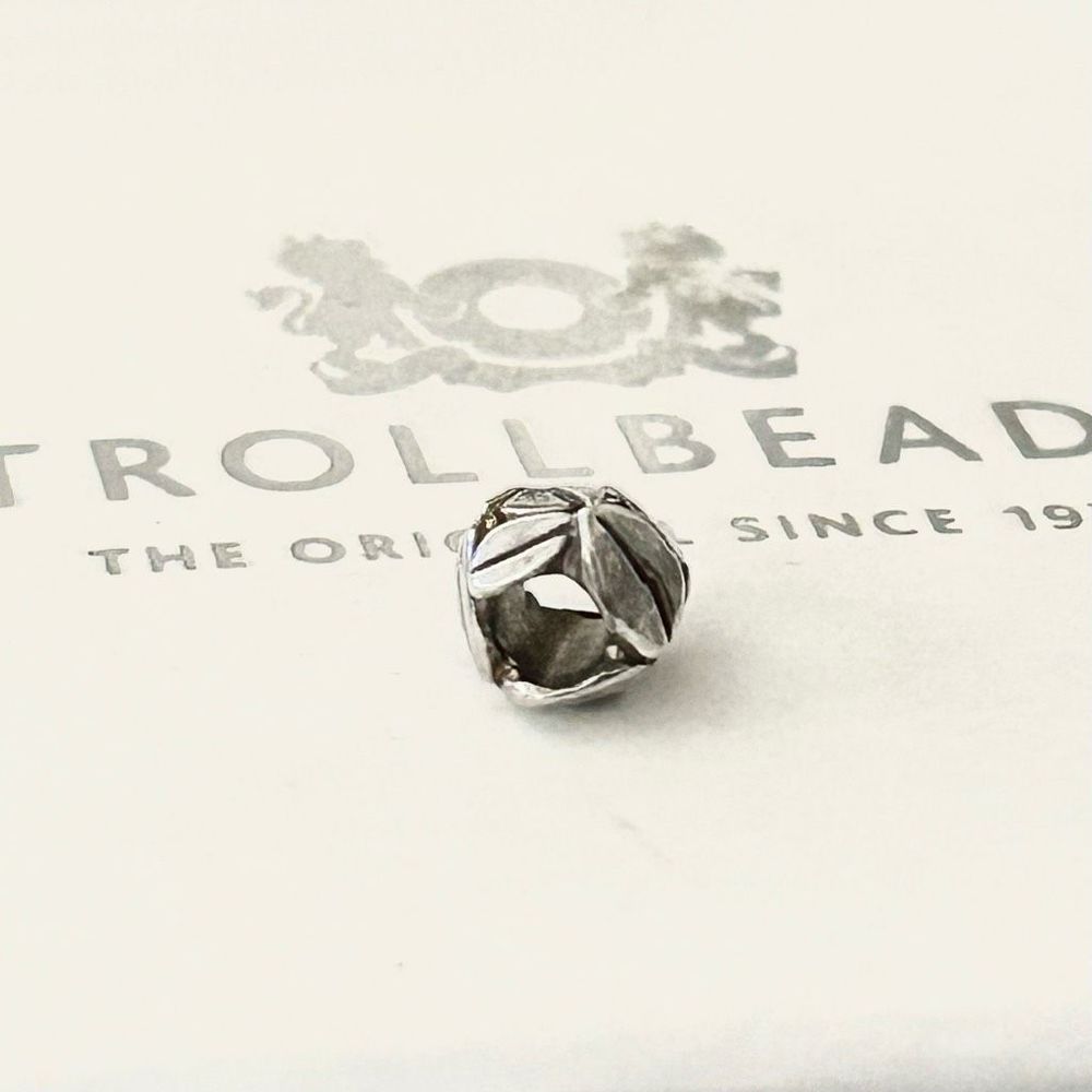 TROLLBEADS Silver Mocca Bead LAA 925S Coffee Beans TAGBE-10093 NWOT - Picture 4 of 4
